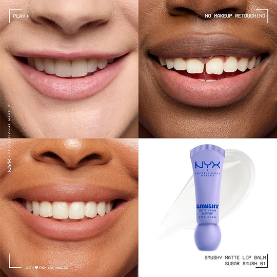 NYX Professional Makeup Smushy Matte Lip Balm ניקס באלם שפתיים בגימור מאט