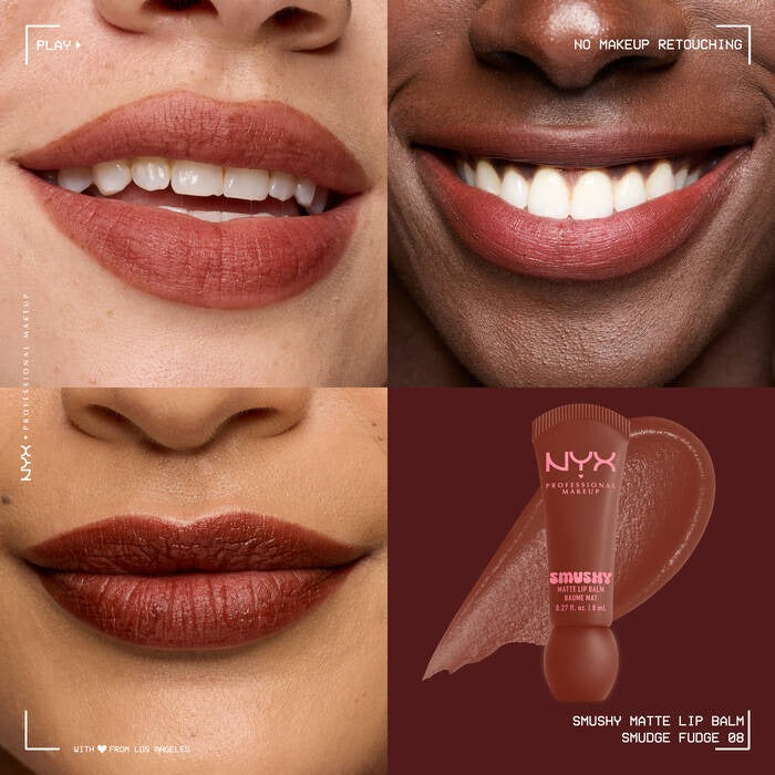 NYX Professional Makeup Smushy Matte Lip Balm ניקס באלם שפתיים בגימור מאט
