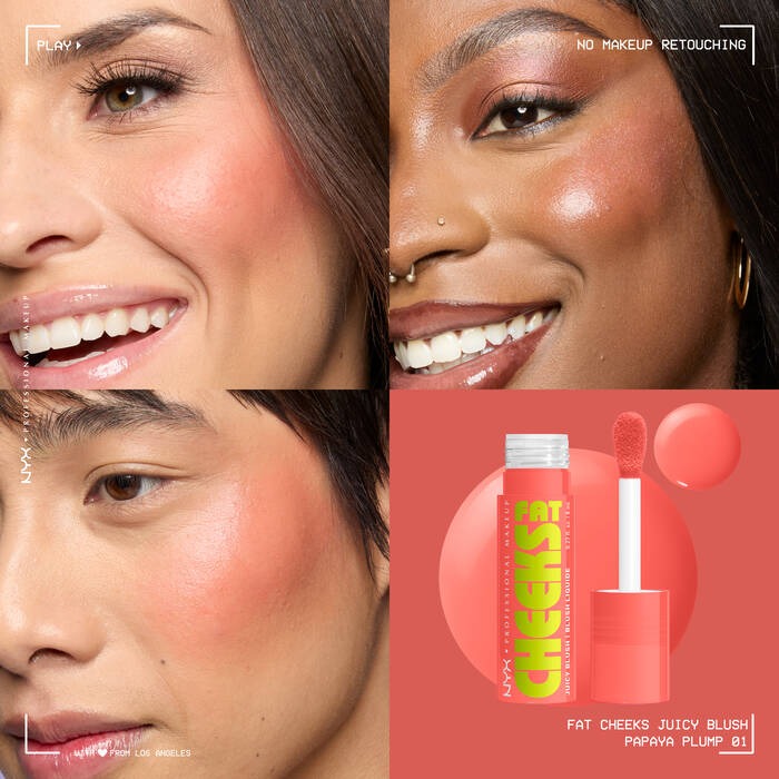 NYX Professional Makeup Fat Cheeks Blush ניקס סומק נוזלי פאט צ'יקס