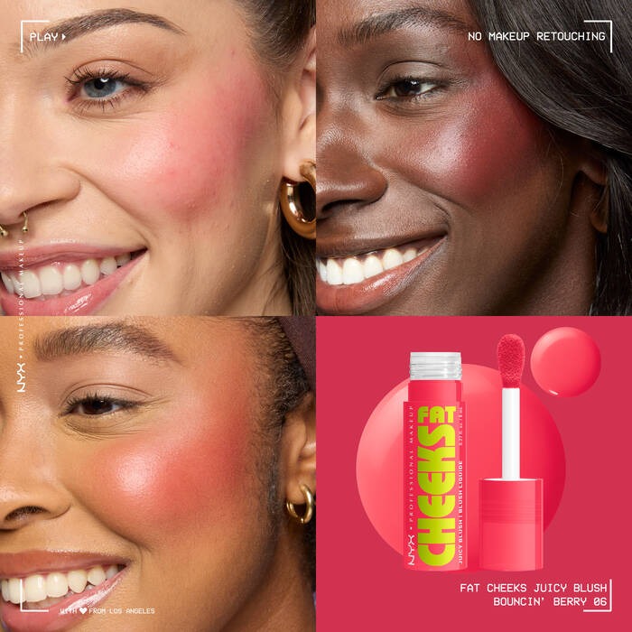 NYX Professional Makeup Fat Cheeks Blush ניקס סומק נוזלי פאט צ'יקס