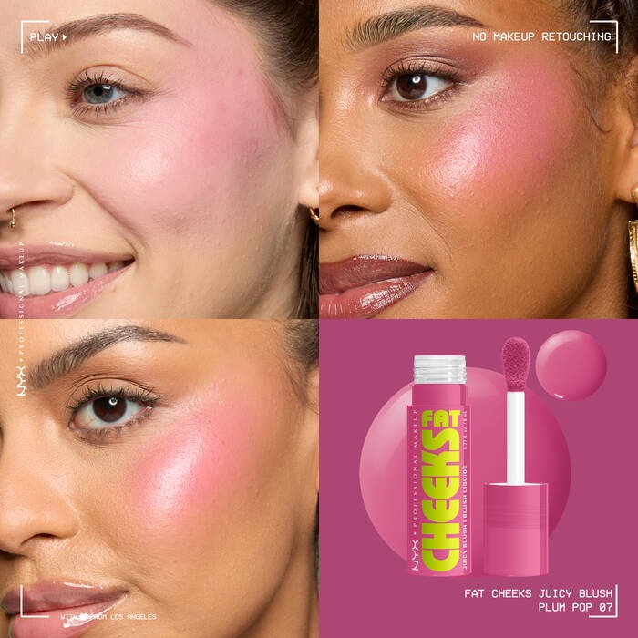 NYX Professional Makeup Fat Cheeks Blush ניקס סומק נוזלי פאט צ'יקס