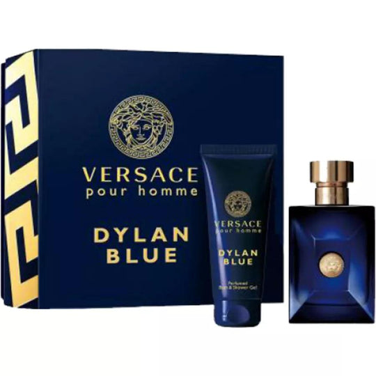 Versace Pour Homme Dylan Blue Set Edt 100ML + Shower Gel 100ML מארז בושם ורסצ'ה לגבר-GLAM42