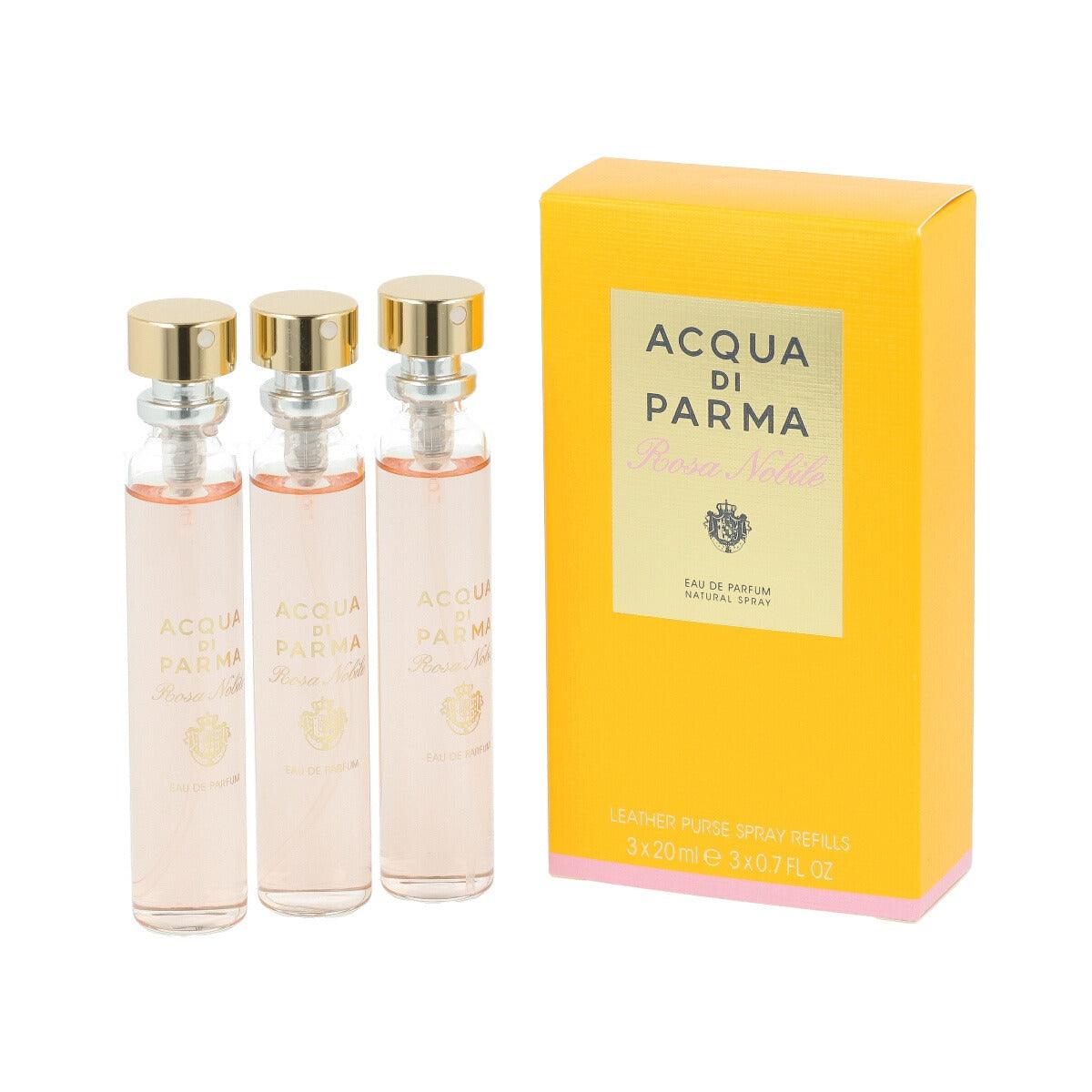 Acqua Di Parma Rosa Nobile Leather Purse Spray Refill Edp 3X20Ml סט אקווה די פארמה לאישה - GLAM42