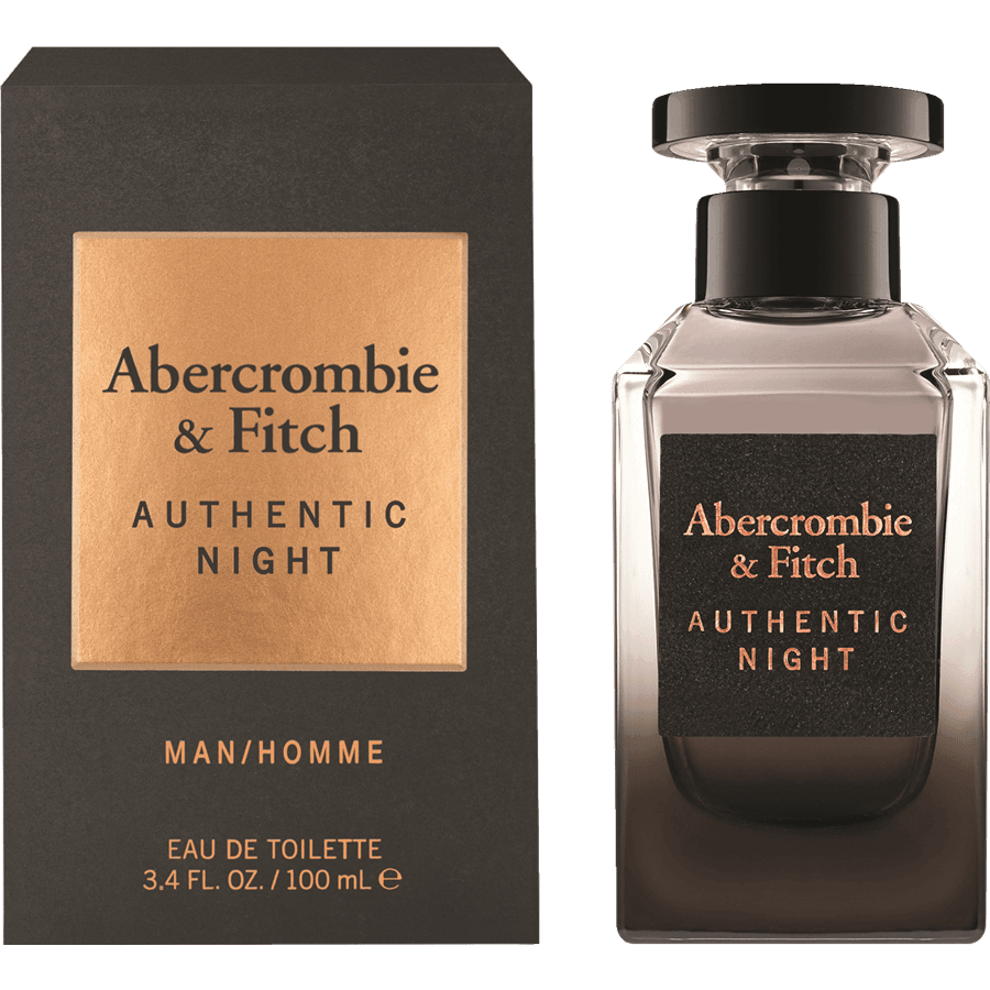 Abercrombie & Fitch Authentic Night Edt For Men 100ML - GLAM42