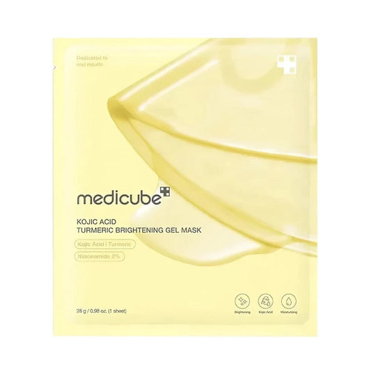 Medicube Brightening Mask Kojic Acid Turmeric מסכת ג'ל להבהרת מראה העור עם חומצה קוג'ית וכורכום