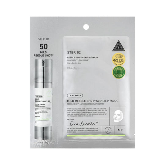 VT Cosmetics Mild Reedle Shot 50 2-Step Mask מסכת רידל שוט 50 דו-שלבית עדינה