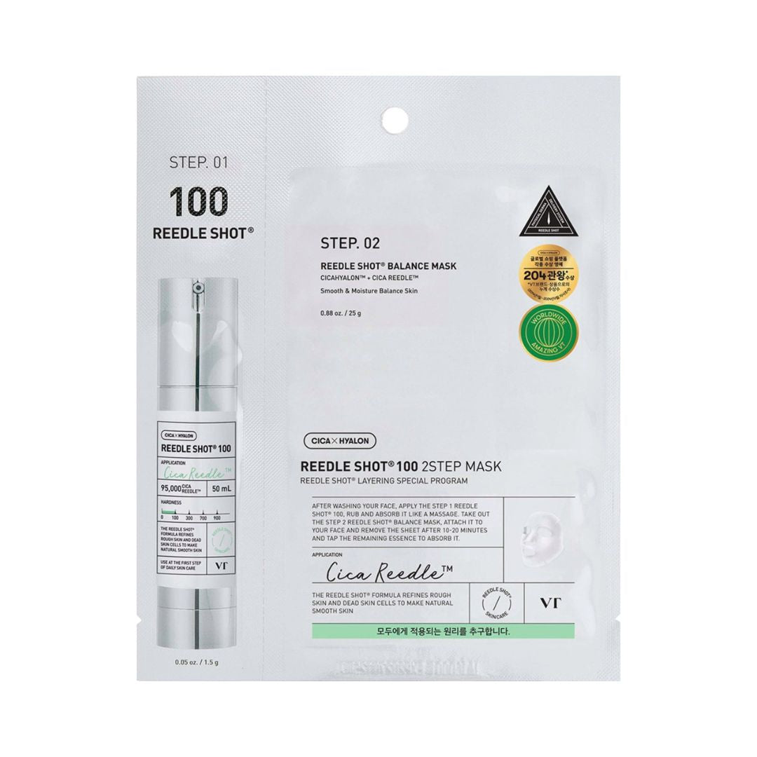 VT Cosmetics Mild Reedle Shot 100 2-Step Mask מסכת רידל שוט 100 דו-שלבית