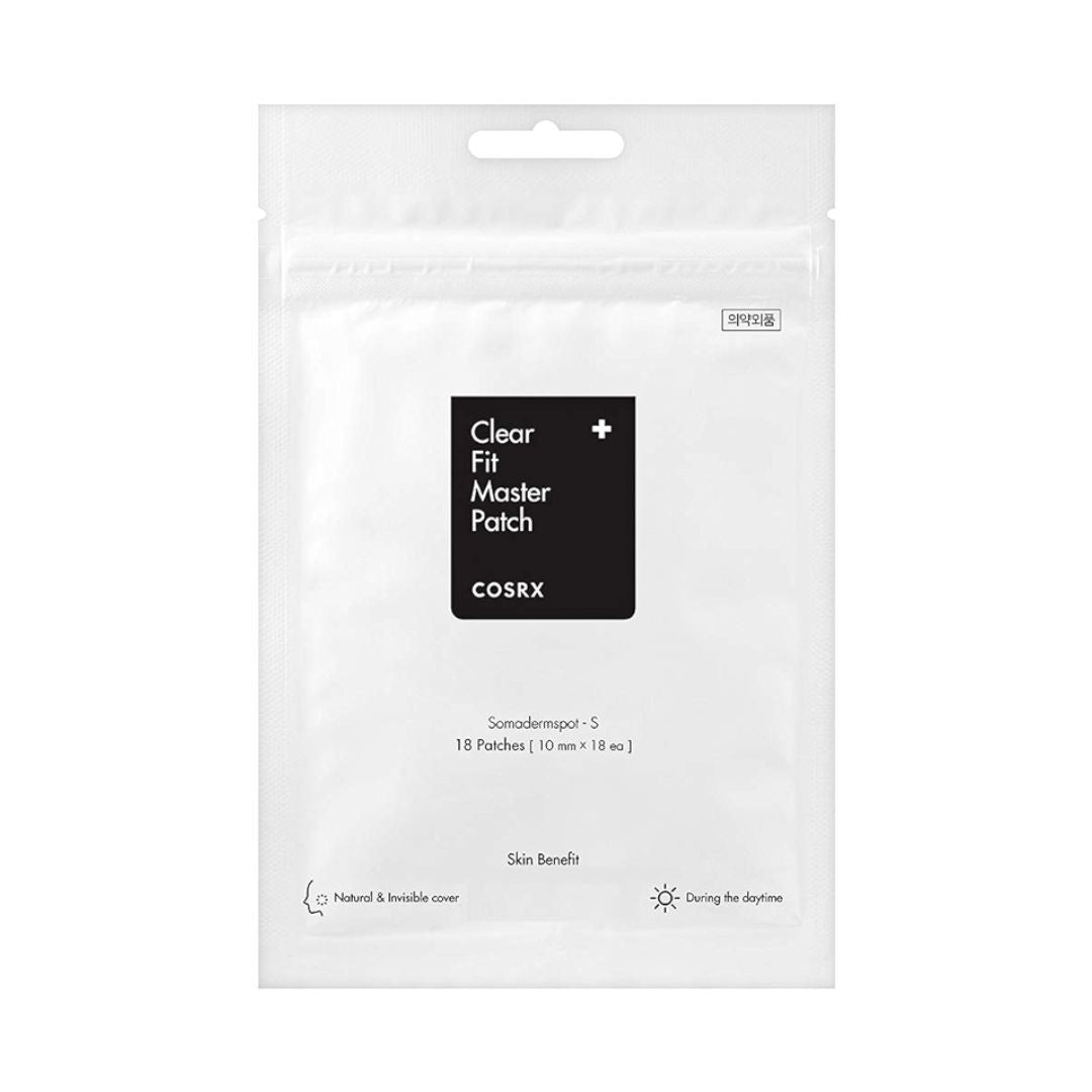 Cosrx Clear Fit Master Patch 18 Units קוסרקס מדבקות שקופות דקיקות מאוד לטיפול בפצעונים
