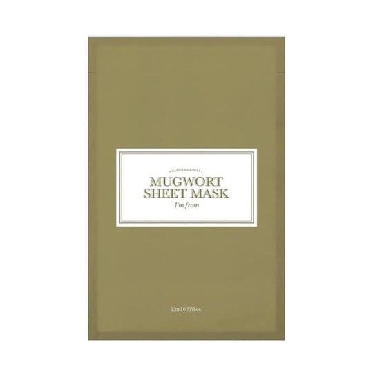 I'm From Mugwort Sheet Mask מסכת בד לפנים עם לענה להרגעה והענקת לחות