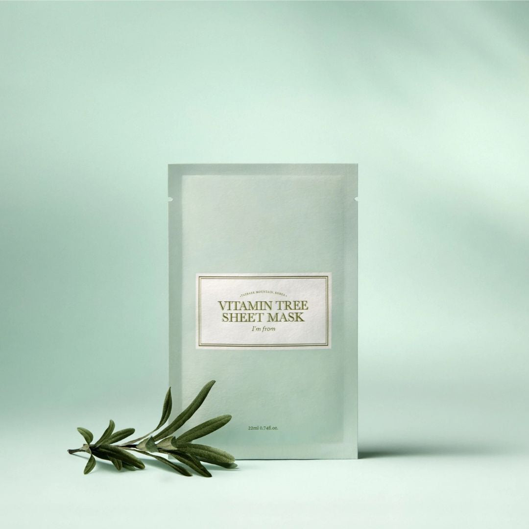I'm From Vitamin Tree Sheet Mask מסכת בד לפנים עם עץ הוויטמינים להענקת לחות וזוהר