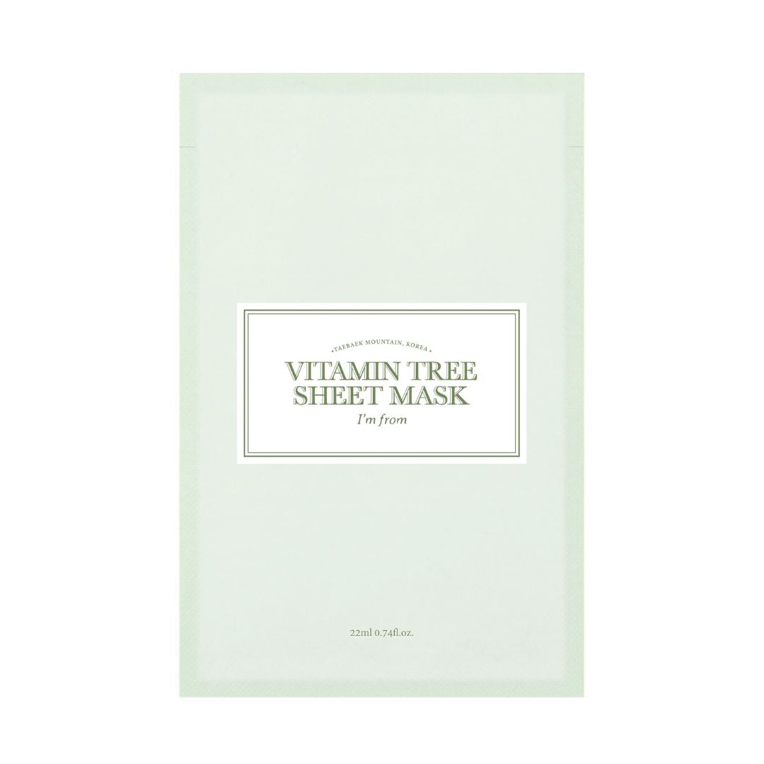 I'm From Vitamin Tree Sheet Mask מסכת בד לפנים עם עץ הוויטמינים להענקת לחות וזוהר