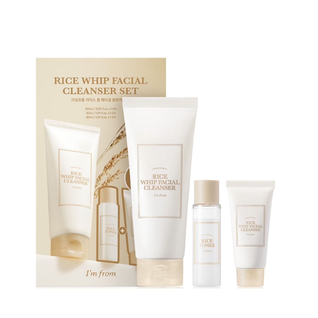 I'm From Rice Whip Facial Cleanser Set מארז ניקוי פנים עם