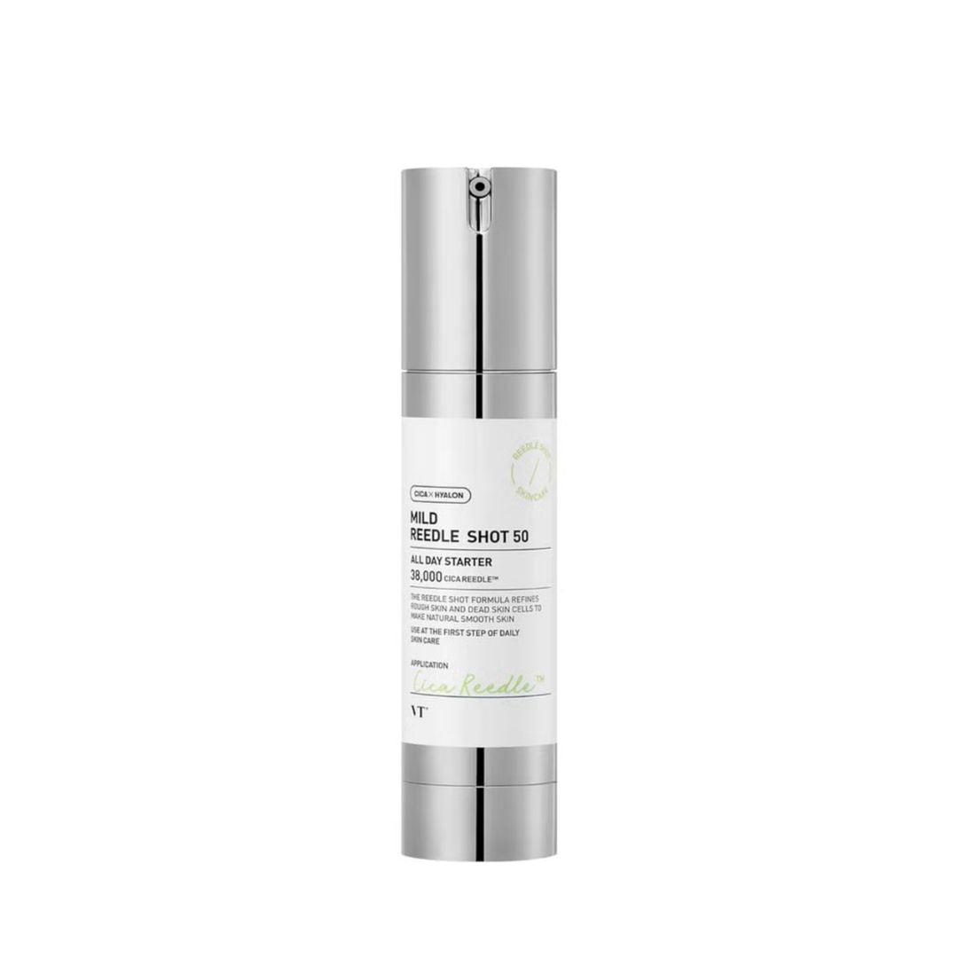 VT Cosmetics Microneedling Serum Reedle Shot 50 סרום רידל שוט למתחילים עם מיקרו-מחטים טבעיות