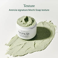 Arencia Fresh Green Rice Mochi Cleanser 120G תרחיץ פנים ירוק עם אורז במרקם מוצ'י