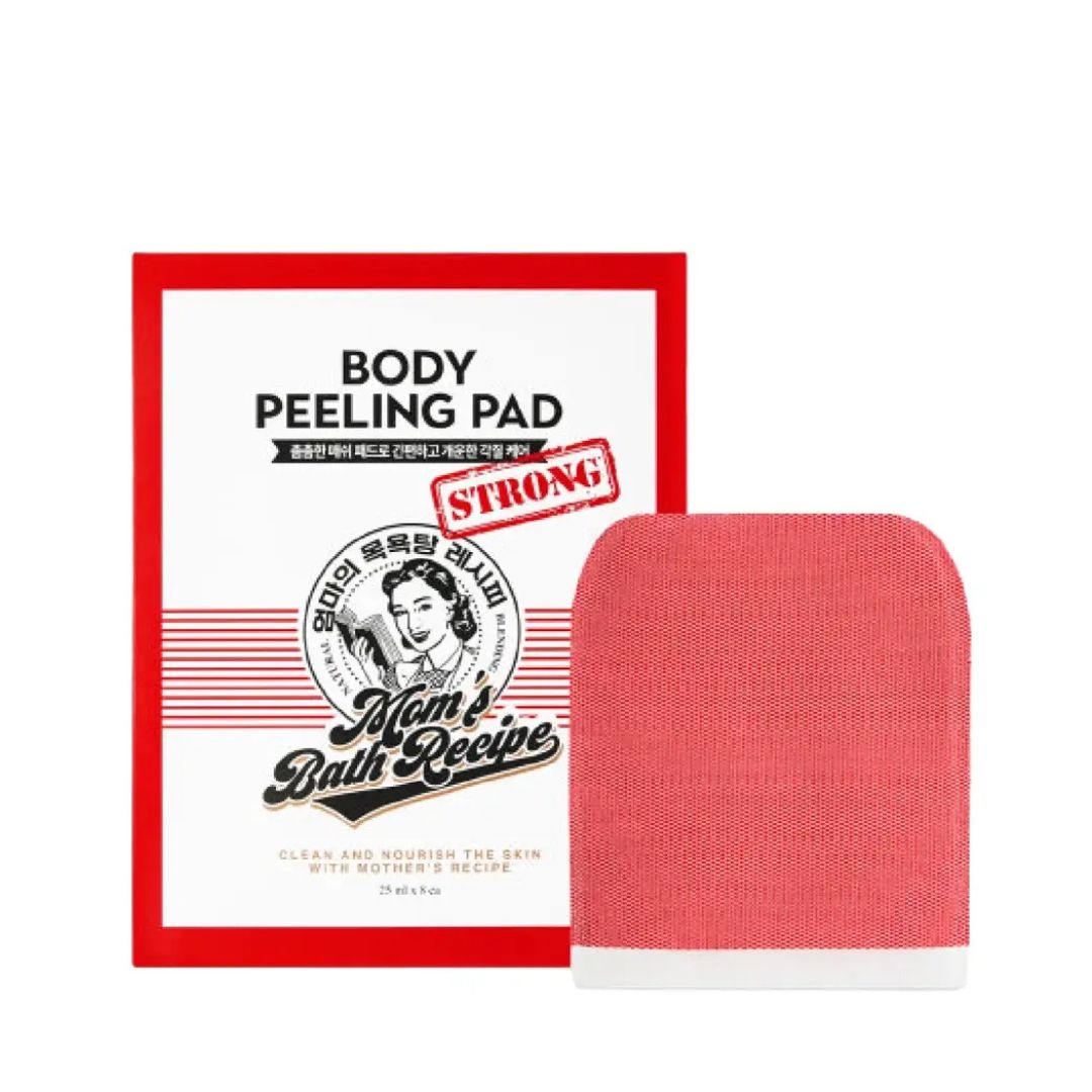 Mom's Bath Recipe Body Peeling Pad Strong פד פילינג לגוף לניקוי והחלקת העור