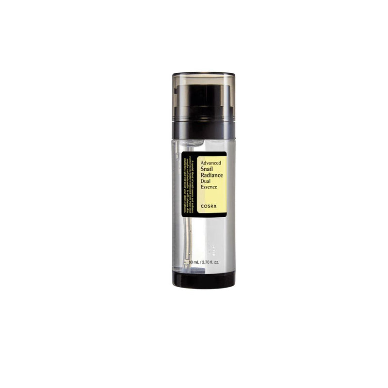 Cosrx Advanced Snail Radiance Dual Essence 80ml קוסרקס אסנס חילזון מתקדם לעור זוהר ומוצק  אפקט כפול