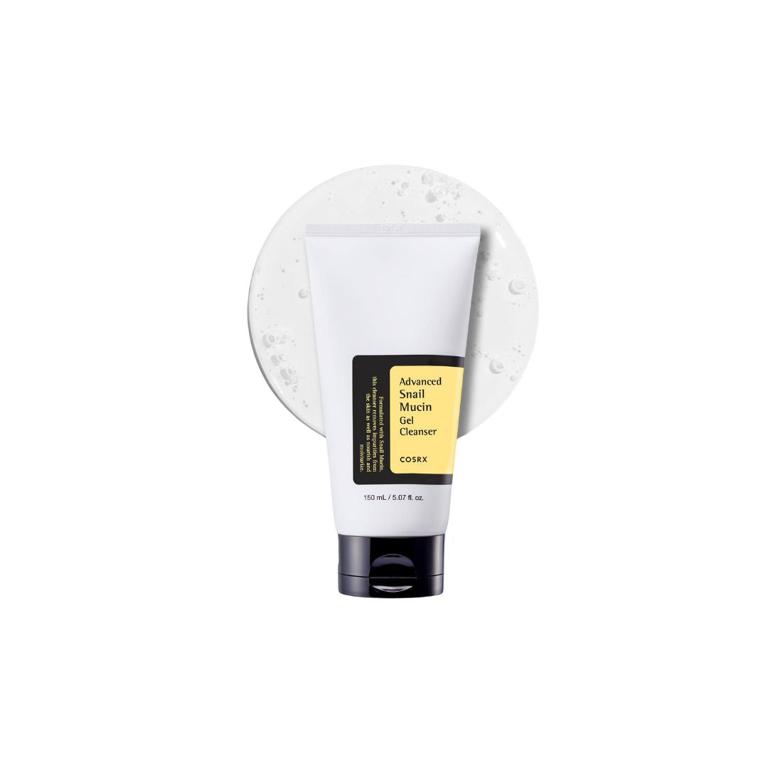 Cosrx Advanced Snail Mucin Gel Cleanser 150ml קוסרקס ג'ל ניקוי מתקדם עם ריר חילזון-GLAM42