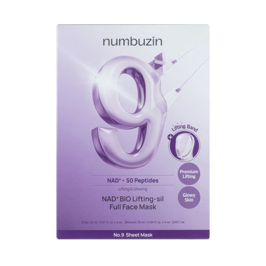 Numbuzin No.9 NAD+ BIO Lifting Mask מסכת בד למיצוק והענקת מראה עור מתוח וזוהר