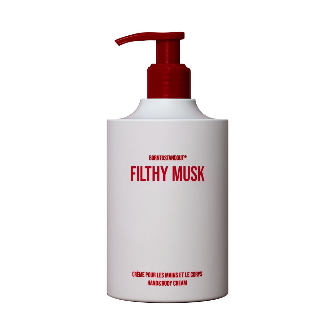 BORNTOSTANDOUT® Filthy Musk Hand & Body Cream 350ml בורן טו סטנד אאוט קרם ידיים וגוף