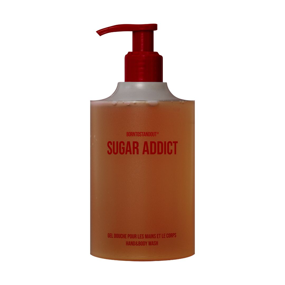 BORNTOSTANDOUT® Sugar Addict Hand & Body Wash 350ml בורן טו סטנד אאוט סבון רחצה לידיים ולגוף