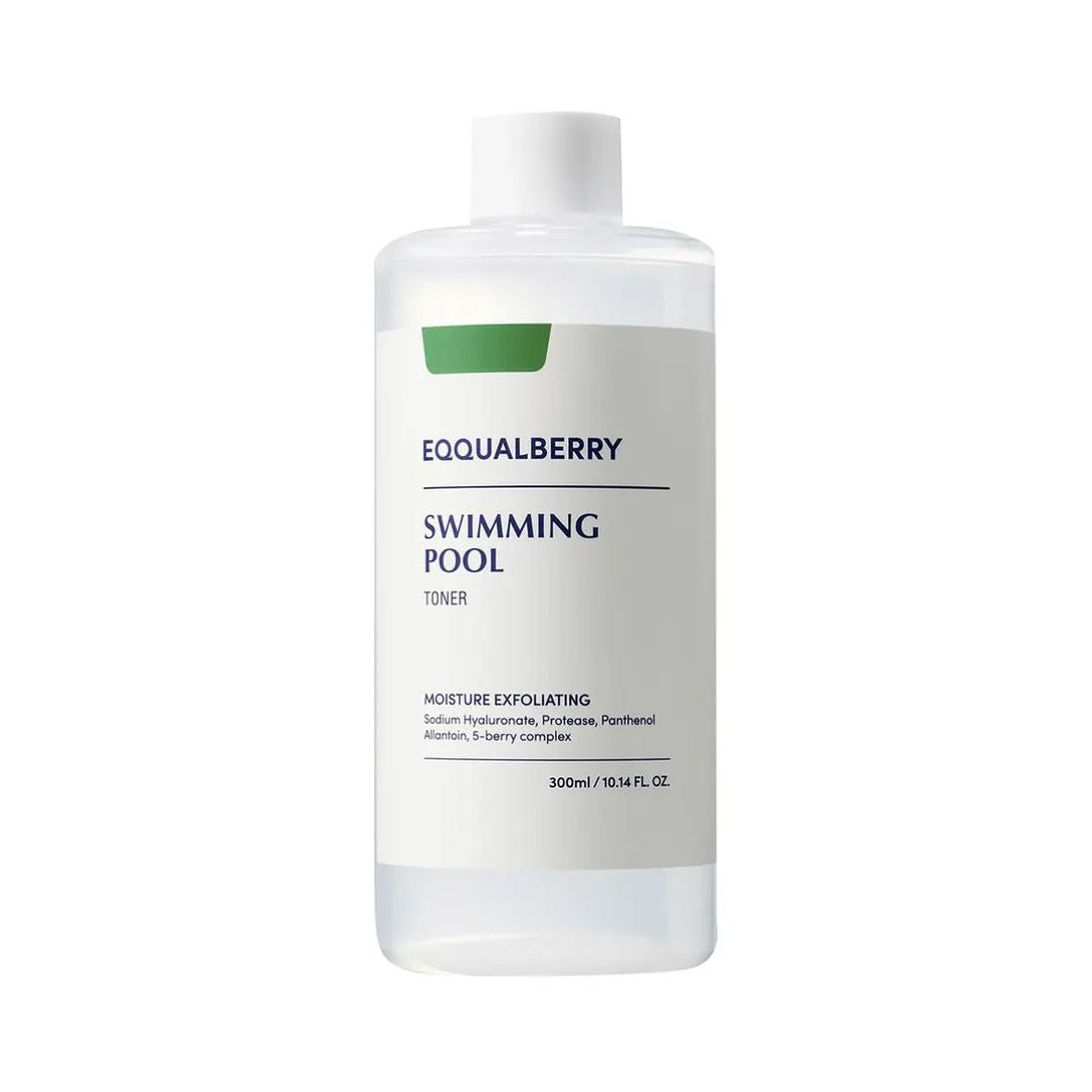 Eqqualberry Swimming Pool Toner 155ML טונר לחות ופילינג אנזימטי עדין לשיפור מרקם העור