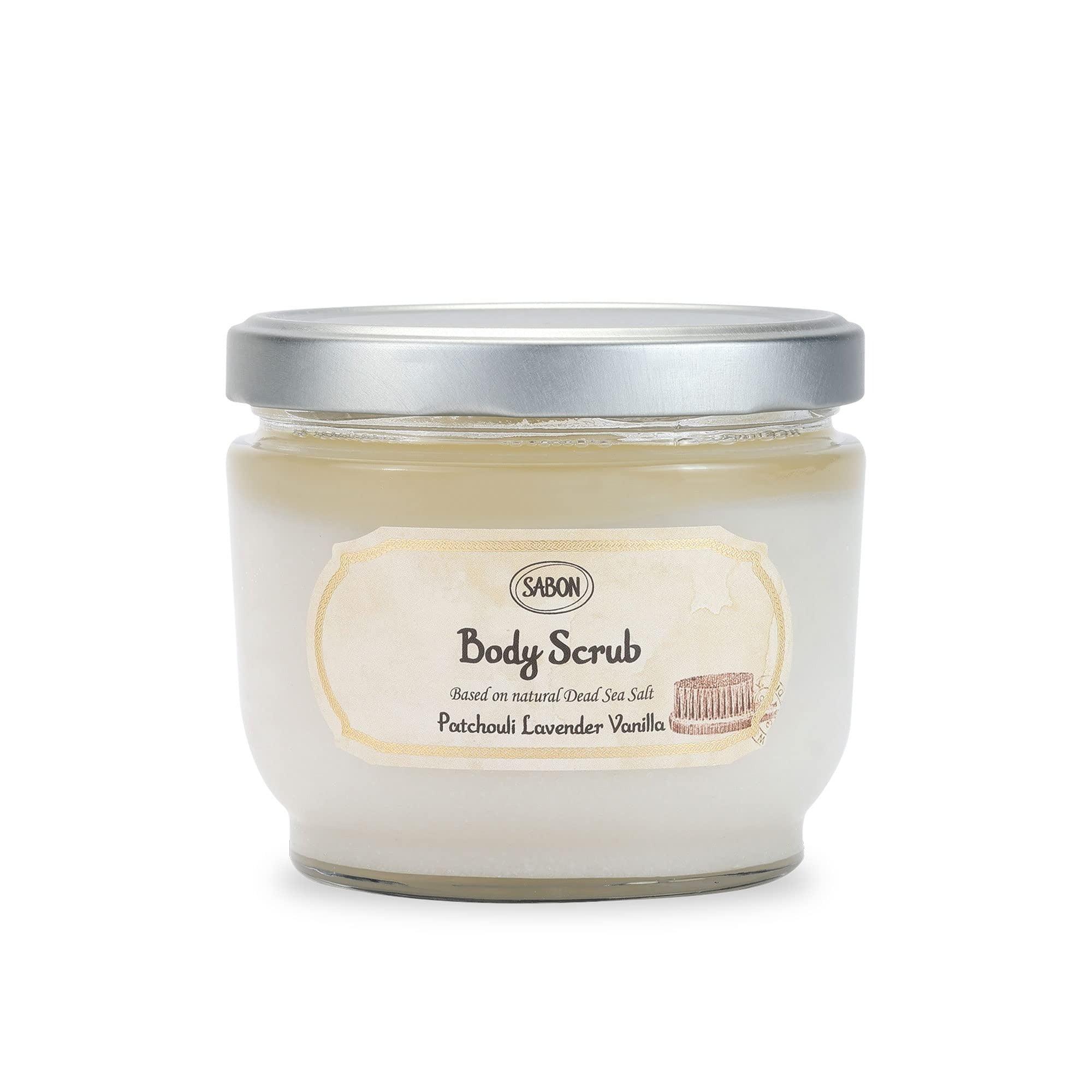 פילינג גוף בינוני פטשולי לבנדר וניל Sabon - Body Scrub Medium Patchouli Lavender Vanilla - GLAM42