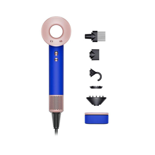 Dyson Supersonic HD07 דייסון מייבש שיער במארז מהדורת מתנה מיוחדת בצבע כחול סומק (Copy)-GLAM42