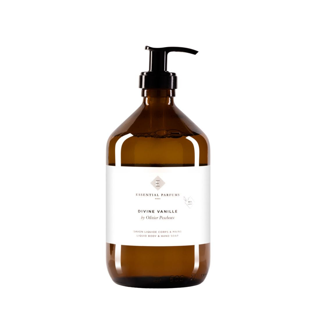 Essential Parfums Divine Vanille by Olivier Pescheux Hand And Body Soap 500ml אסנשיאל פרפיום סבון גוף וידיים