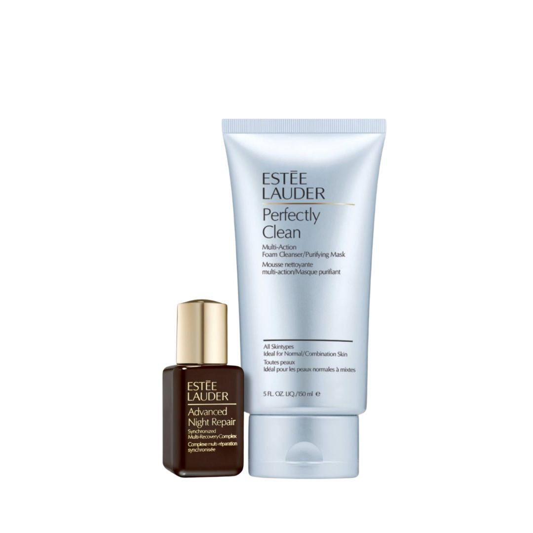 Estee Lauder GIFT |לא למכירה מוצר מתנה בלבד Advanced Night Repair 15 ml+ Perfectly Clean בגודל מלא מתנה