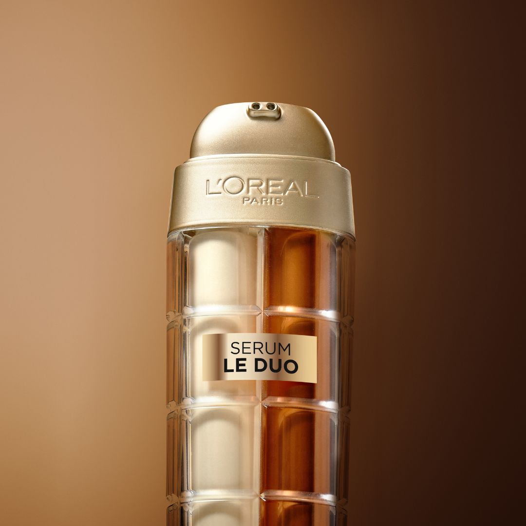 L'Oréal Paris Le Duo 2 in 1 Serum – סרום 2 ב־1 עם קולגן ו־ויטמין C מבית לוריאל פריז