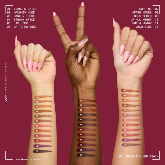NYX Professional Makeup Lip Lingerie Lip Liner Stain ניקס תוחם טינט לשפתיים עמיד