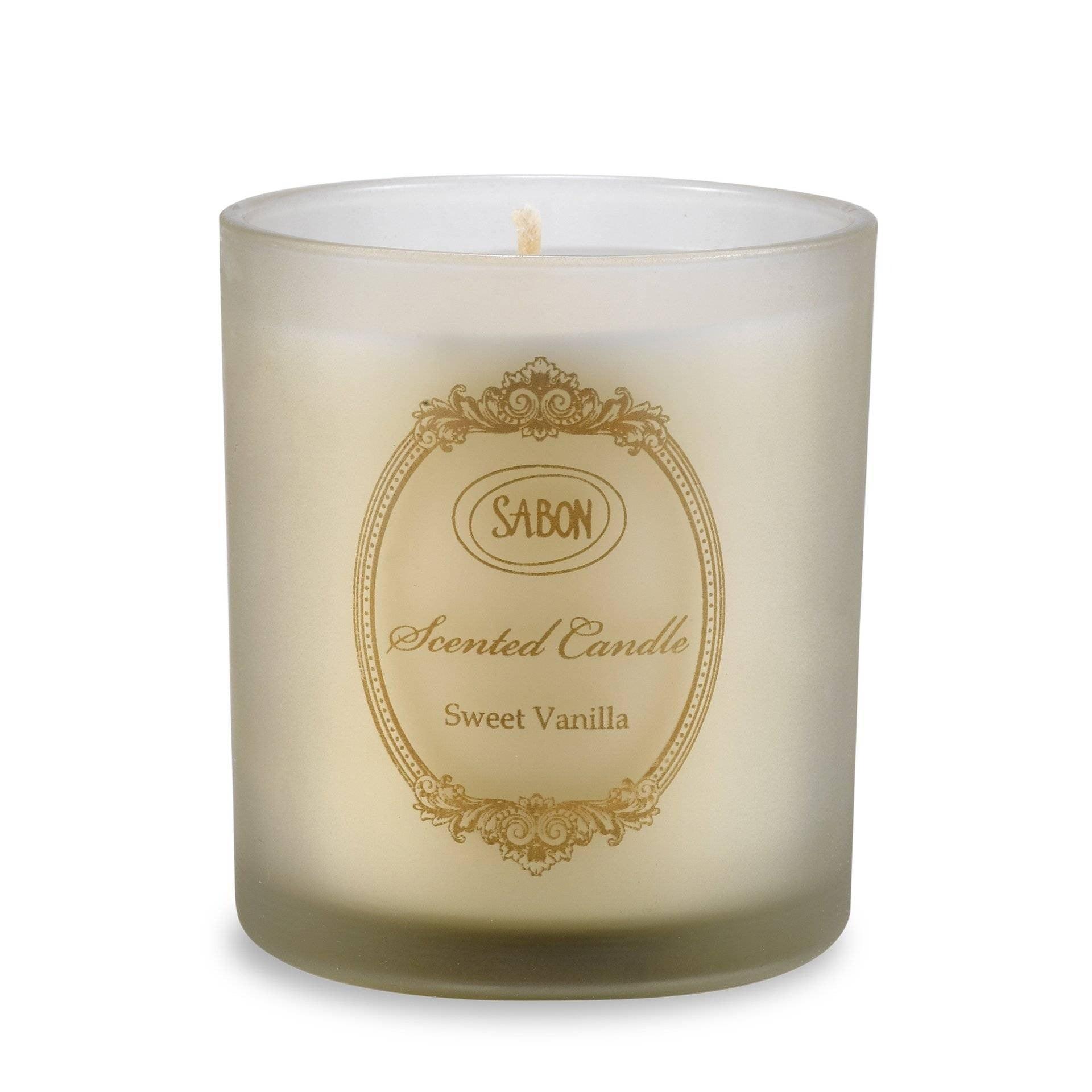 נר בכוס זכוכית וניל Sabon - Candle In Glass Sweet Vanilla