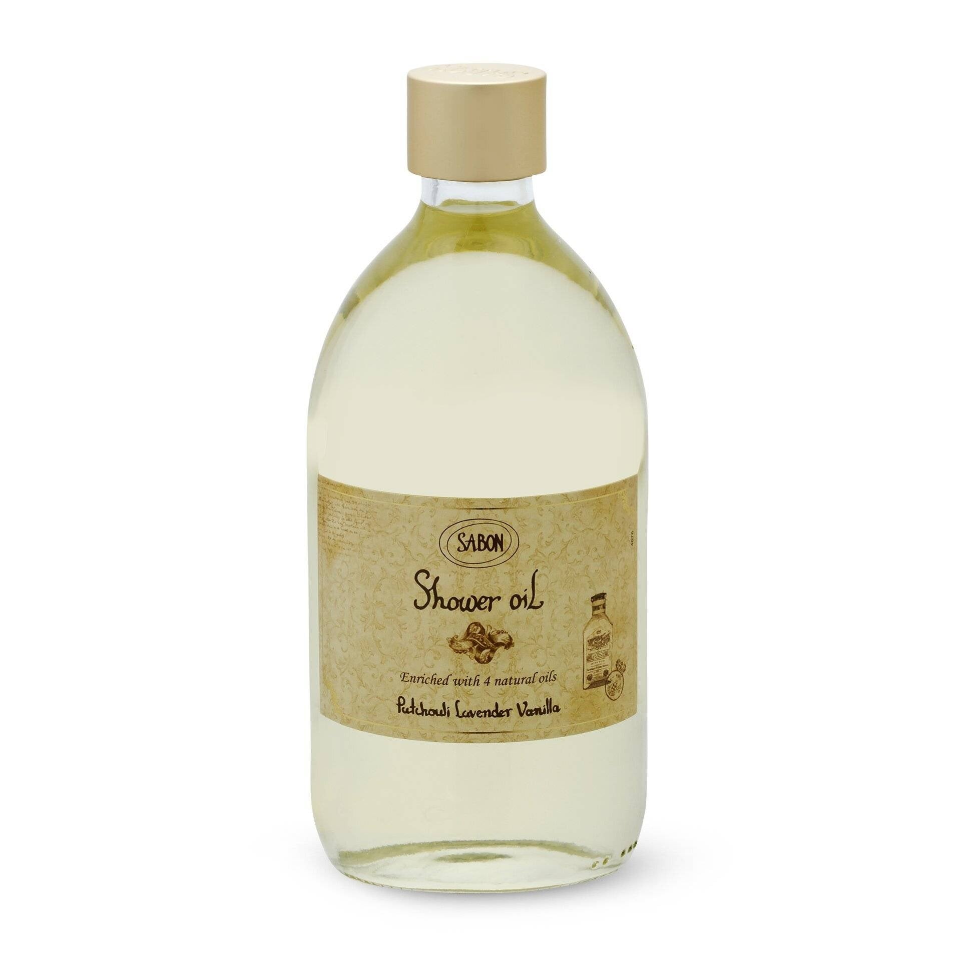 סבון נוזלי על בסיס שמנים פטשולי לבנדר וניל Sabon - Shower Oil Patchouli Lavender Vanilla