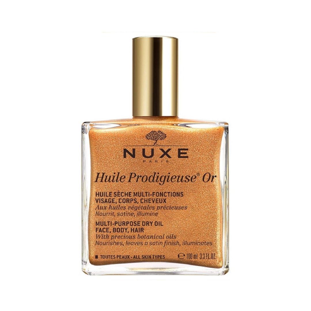 Nuxe Huile Riche Multi Purpose Oil 100ML נוקס שמן הפלא - שמן רב שימושי גליטר