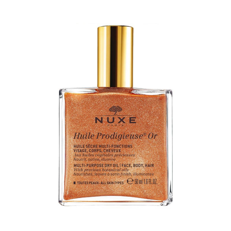 Nuxe Huile Prodigieuse Or Dry Oil 50ml נוקס שמן הפלא שמן רב שימושי גליטר