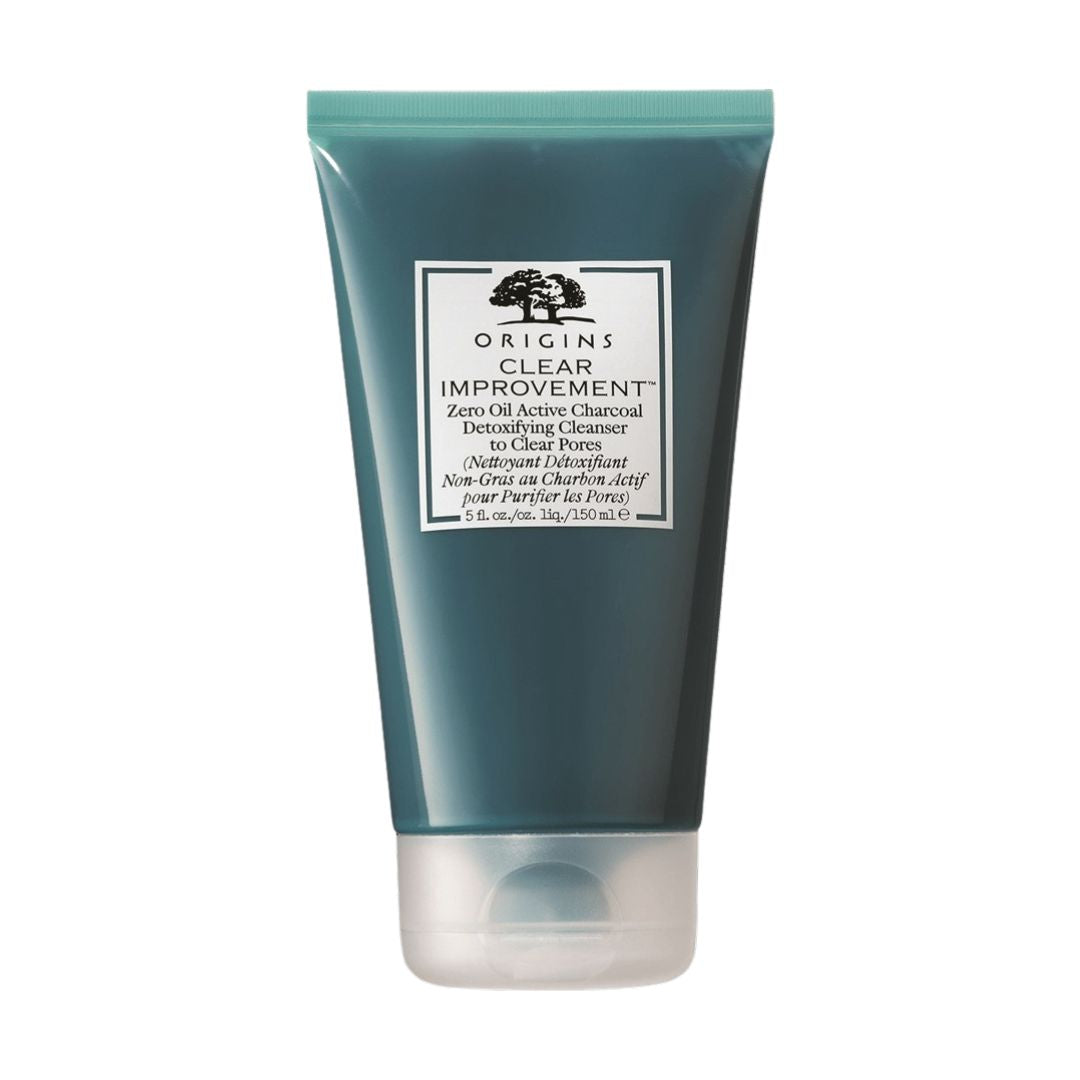 Origins Clear Improvements Zero Oil Charcoal Detoxifying Pore Cleanser סבון ניקוי עם פחם פעיל במרקם ג'ל
