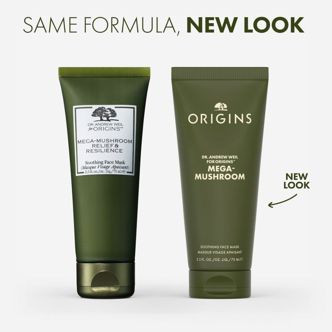 Origins Mega-Mushroom Relief & Resilience Soothing Face Mask אוריג'נס מסכת פנים להרגעת העור