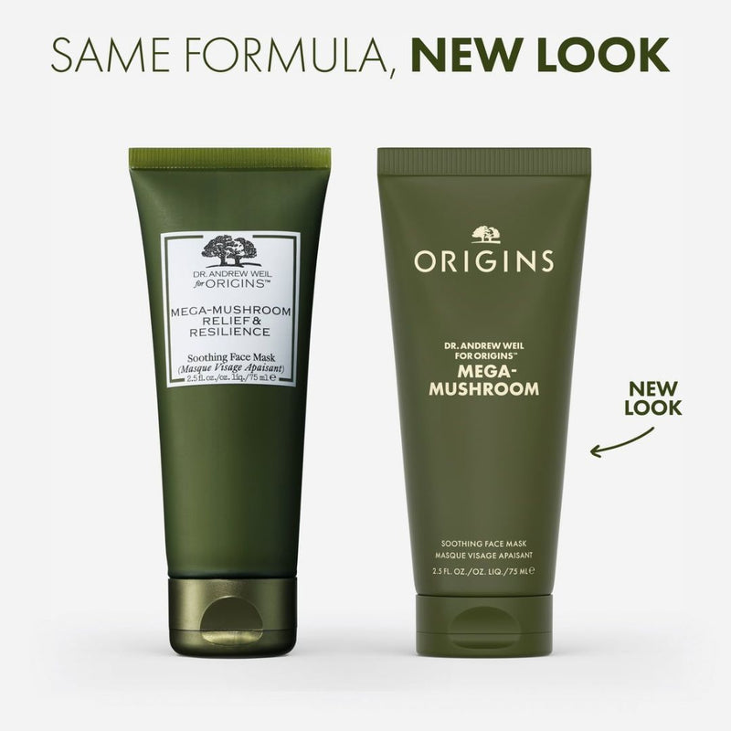 Origins Mega-Mushroom Relief & Resilience Soothing Face Mask אוריג'נס מסכת פנים להרגעת העור