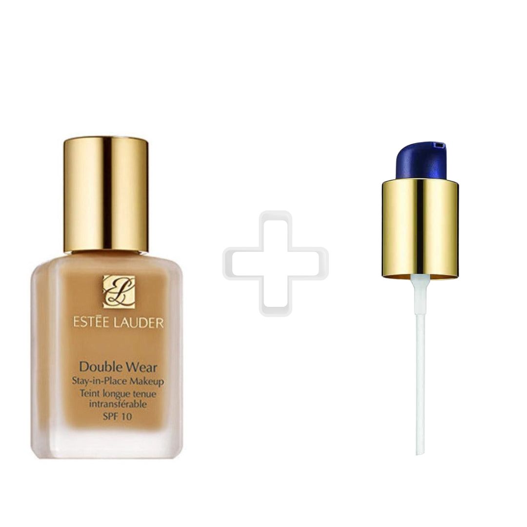 Estee Lauder Double Wear SPF10 30Ml מייק אפ + Estee Lauder In Place Pump משאבת מייק אפ