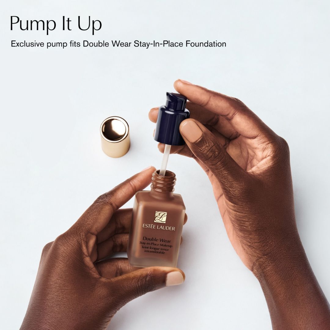 Estee Lauder Double Wear SPF10 30Ml מייק אפ + Estee Lauder In Place Pump משאבת מייק אפ