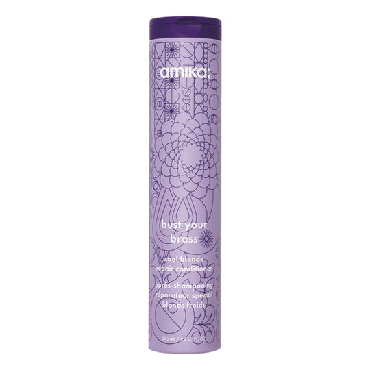 Amika Bust Your Brass Cool Blonde Repair Conditioner 275ml אמיקה מרכך סילבר לשיער בלונדי