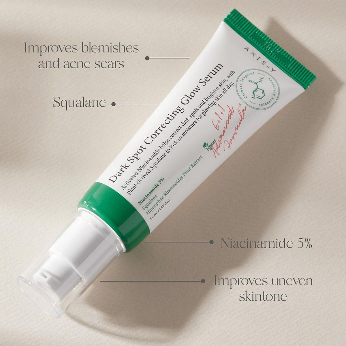 AXIS-Y Dark Spot Correcting Glow Serum אקסיס וואי סרום לטיפול בכתמים כהים לעור זוהר