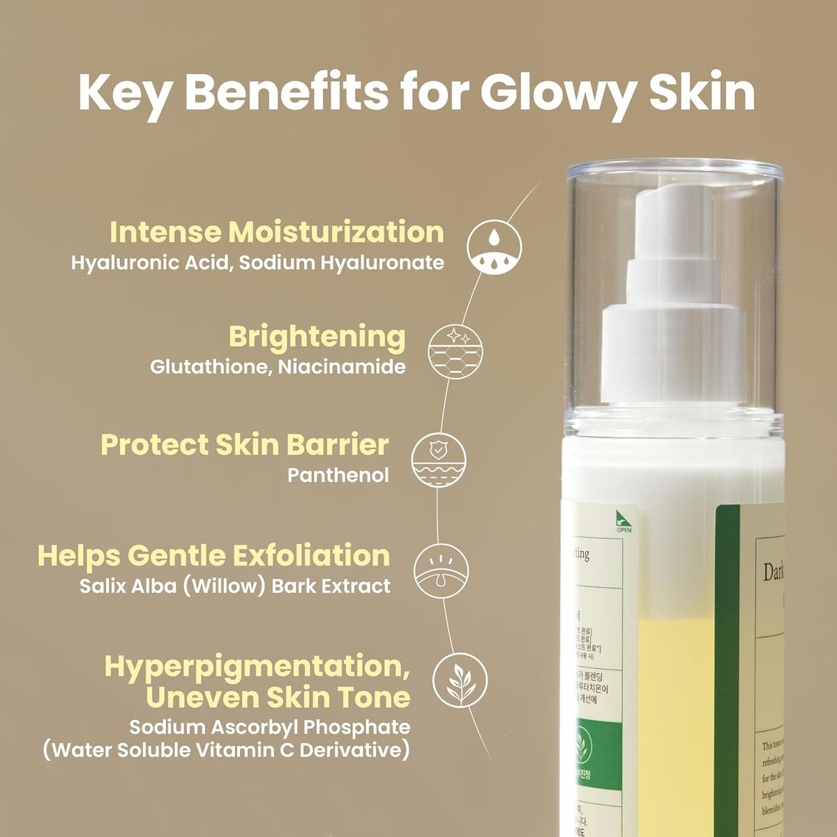AXIS-Y Dark Spot Correcting Glow Toner אקסיס וואי מי פנים לטיפול בכהויות לפגמים