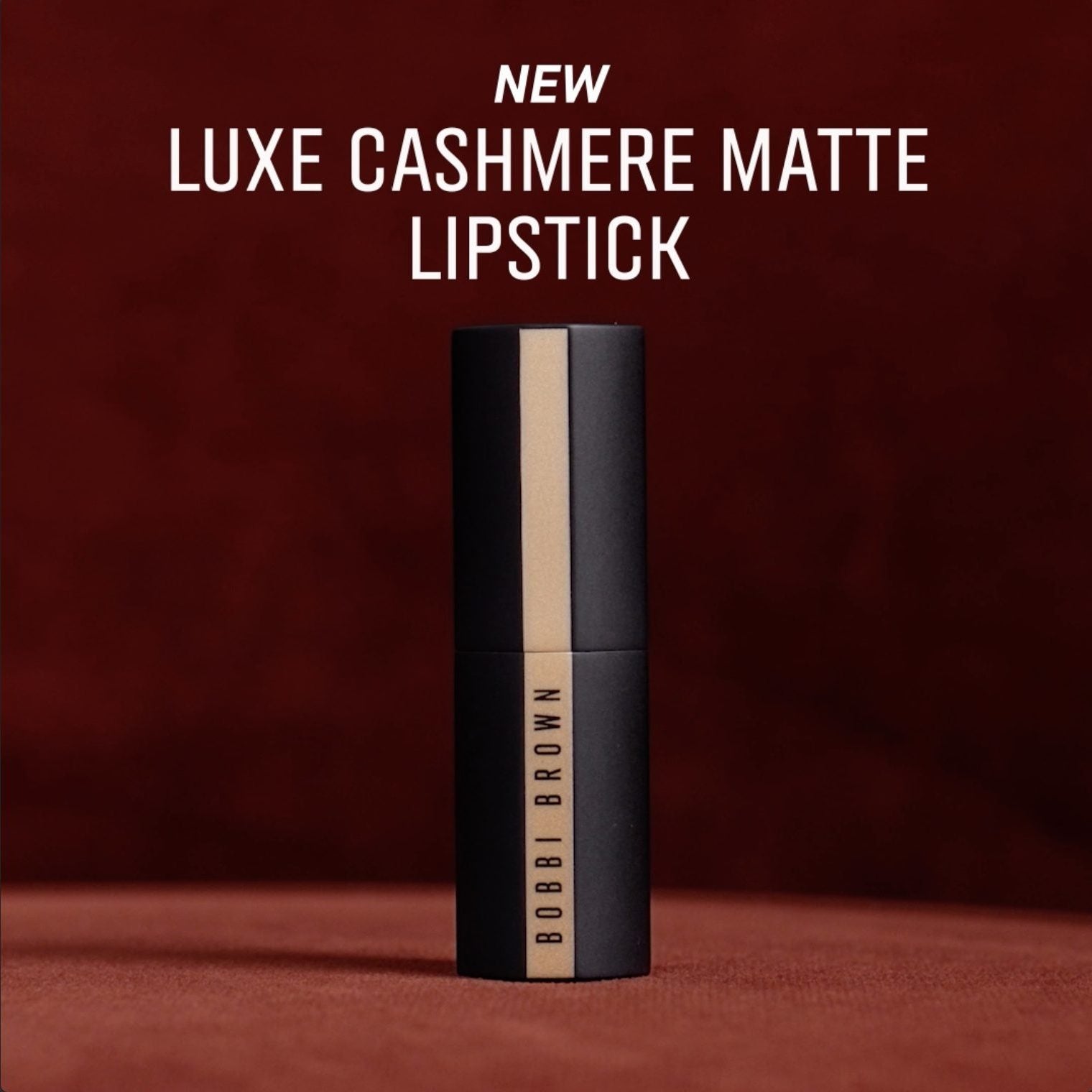 Bobbi Brown Luxe Cashmere Matte Lipstick בובי בראון שפתון יוקרתי רווי בפיגמנט בגימור מאט רך
