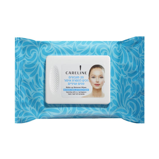 Make-up Remover Wipes קרליין מגבונים להסרת איפור פנים ועיניים