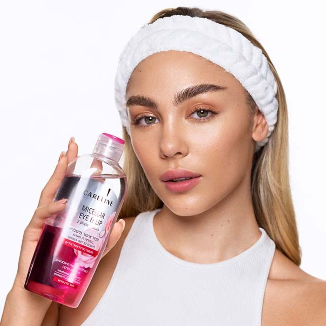 Pink Two-phase Micellar Makeup Remover קרליין מסיר איפור דו פאזי ורוד