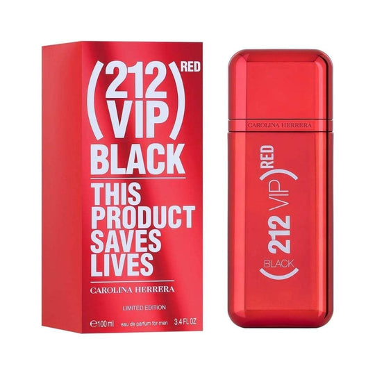 Carolina Herrera 212 Vip Red Black Limited Edition Edp 100ML קרולינה הררה 212 רד בלאק אדפ לגבר