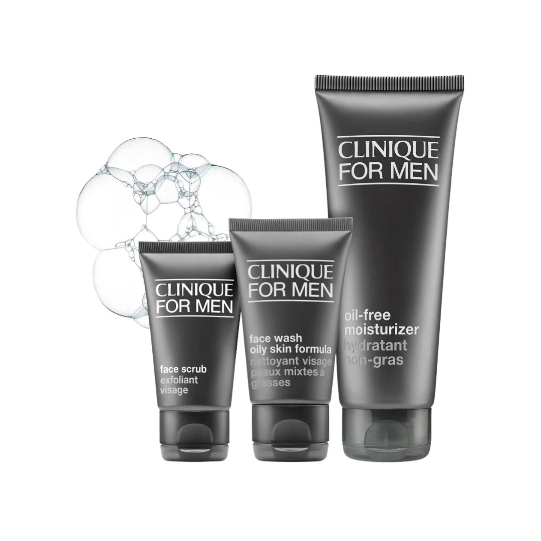 Clinique for Men Daily Oil-Free Hydration: Skincare Gift Set קליניק מארז טיפוח לגבר