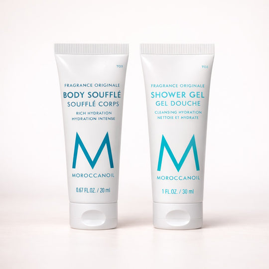 Moroccanoil Shower Gel Fragrance or Body Souffle Gift מרוקן אויל ג'ל רחצה או קרם גוף מוקטן במתנה