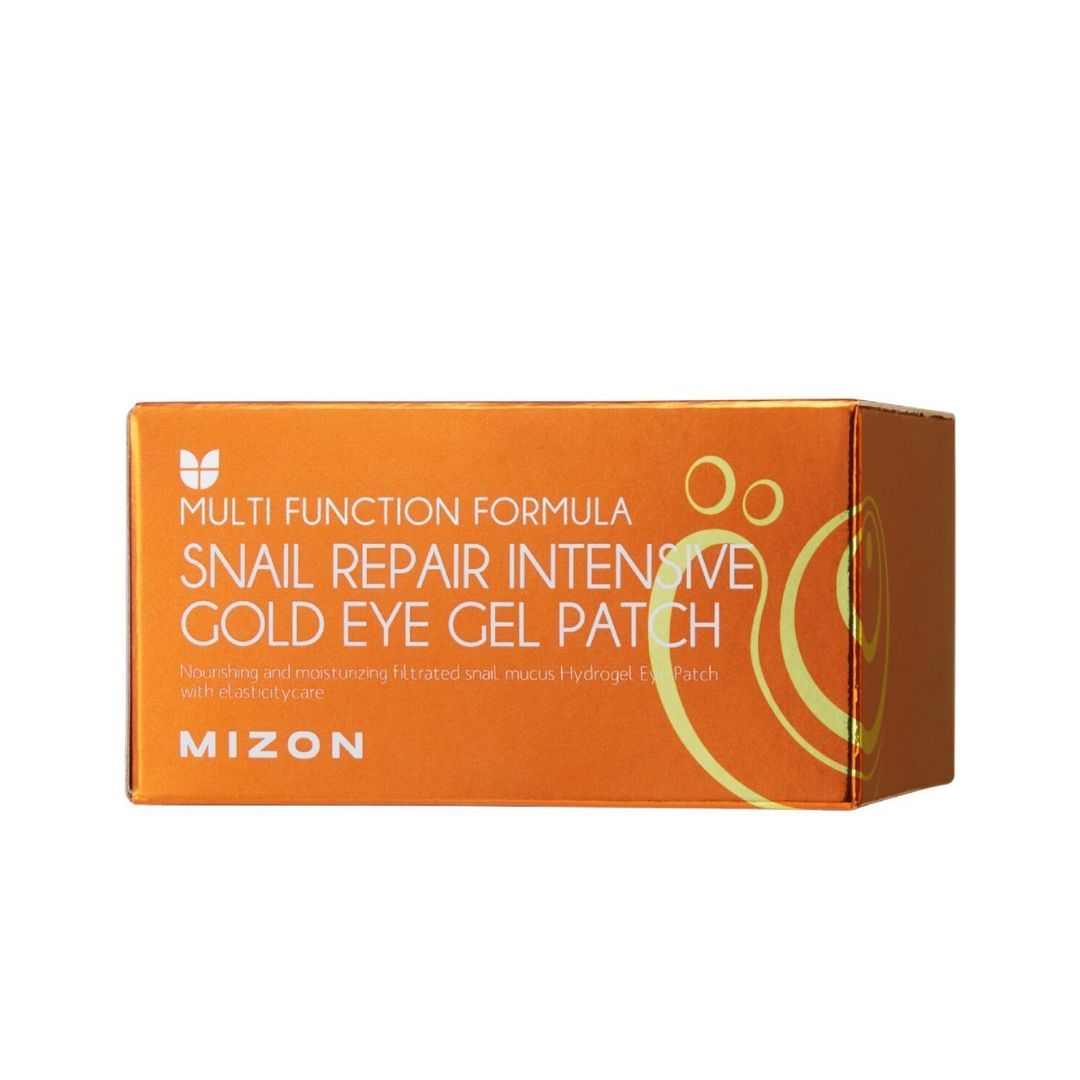 COSRX Mizon Snail Repair Intensive Gold Eye Gel Patch קוסארקס מיזון רטיות הידרוג'ל זהב לעיניים מבוססות על ריר חלזונות